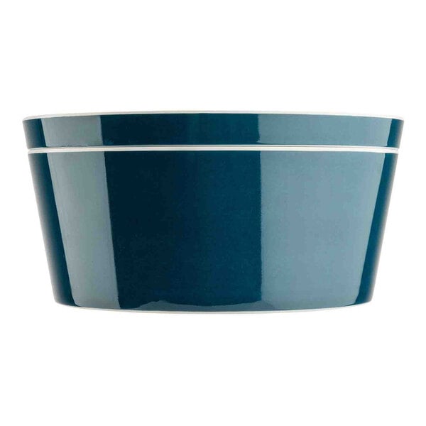 TableCraft Marvista Collection 4.5 Qt. Round Lagoon Melamine Bowl and Lid - 2/Case