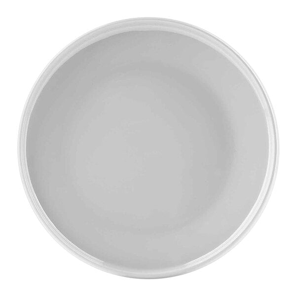 TableCraft Flynn Collection 7 1/2" Dove Melamine Serving Plate - 12/Case