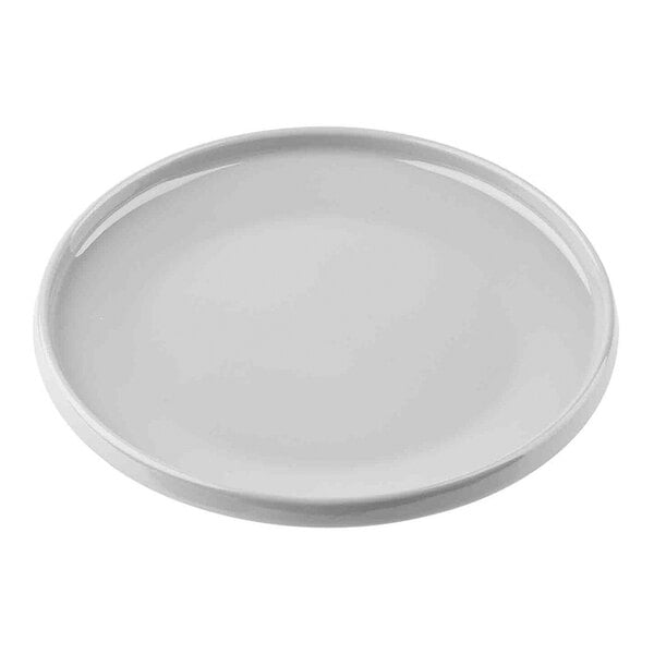 TableCraft Flynn Collection 7 1/2" Dove Melamine Serving Plate - 12/Case