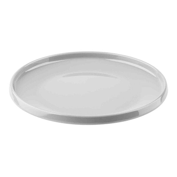 TableCraft Flynn Collection 7 1/2" Dove Melamine Serving Plate - 12/Case