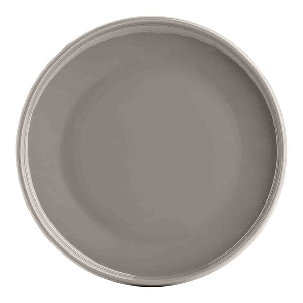 TableCraft Flynn Collection 7 1/2" Mocha Melamine Serving Plate - 12/Case