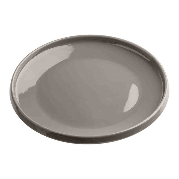 TableCraft Flynn Collection 7 1/2" Mocha Melamine Serving Plate - 12/Case