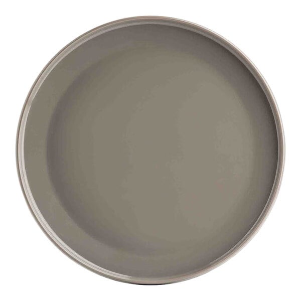 TableCraft Flynn Collection 11" Mocha Melamine Serving Plate - 12/Case