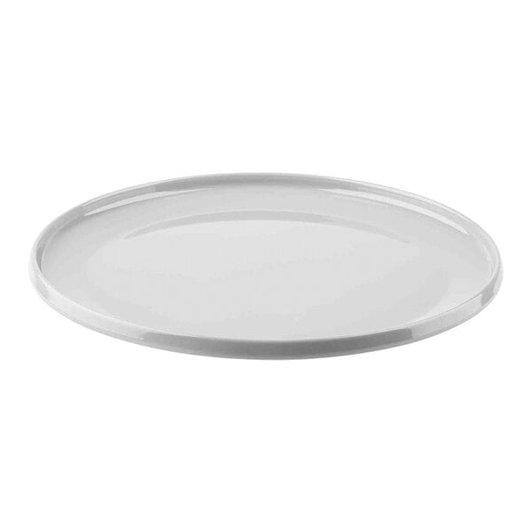 TableCraft Flynn Collection 11" Dove Melamine Serving Plate - 12/Case