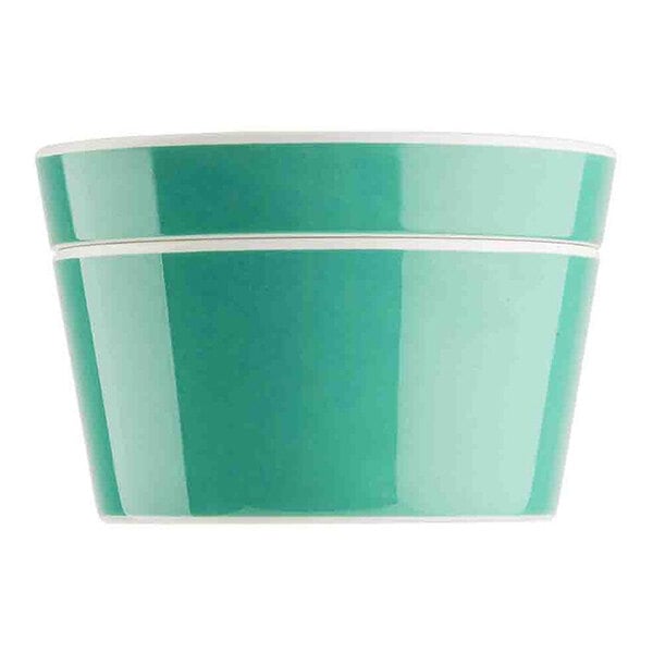 TableCraft Marvista Collection 0.5 Qt. Round Jade Melamine Bowl and Lid - 6/Case
