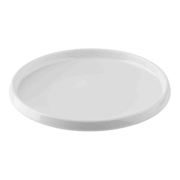 TableCraft Flynn Collection 11" White Melamine Serving Plate - 12/Case