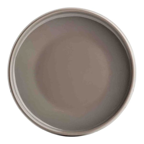 TableCraft Flynn Collection 6" Mocha Melamine Serving Plate - 12/Case