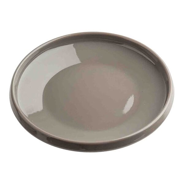 TableCraft Flynn Collection 6" Mocha Melamine Serving Plate - 12/Case