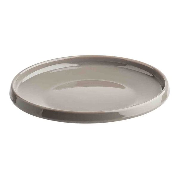 TableCraft Flynn Collection 6" Mocha Melamine Serving Plate - 12/Case