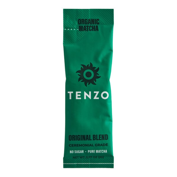 Tenzo Organic Ceremonial Matcha Green Tea Single-Serve Tea Stick 2 Gram - 120/Case