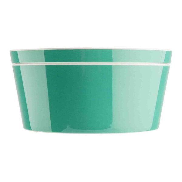 TableCraft Marvista Collection 4.5 Qt. Round Jade Melamine Bowl and Lid - 2/Case