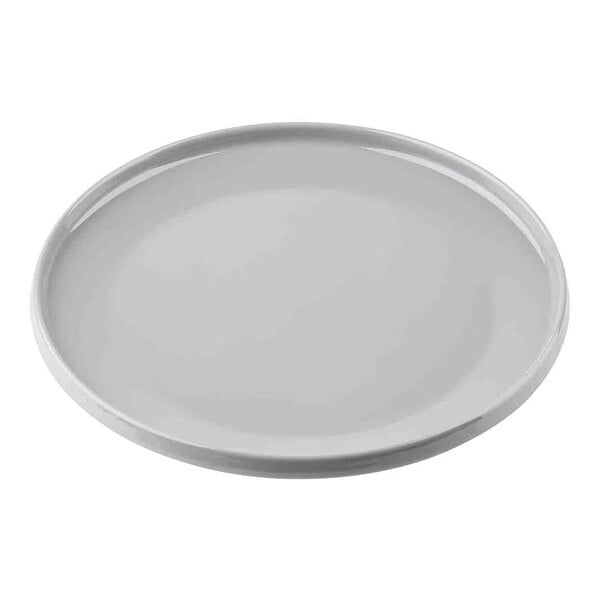 TableCraft Flynn Collection 9" Dove Melamine Serving Plate - 12/Case