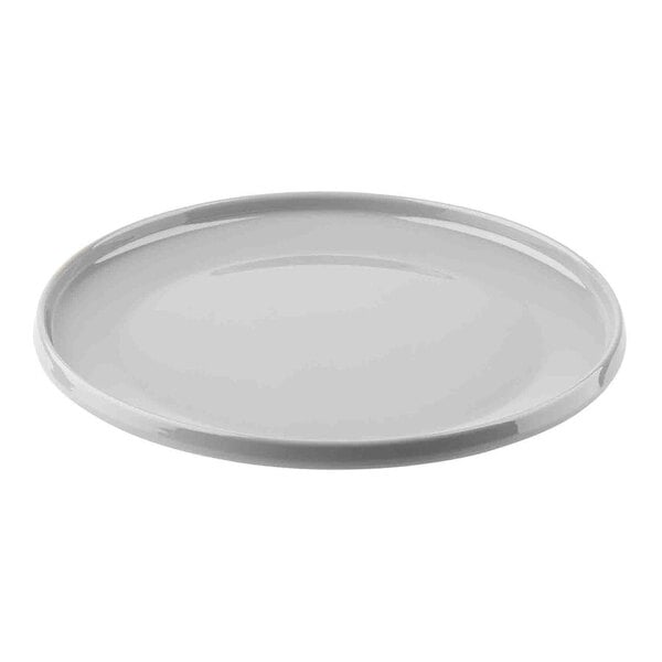 TableCraft Flynn Collection 9" Dove Melamine Serving Plate - 12/Case
