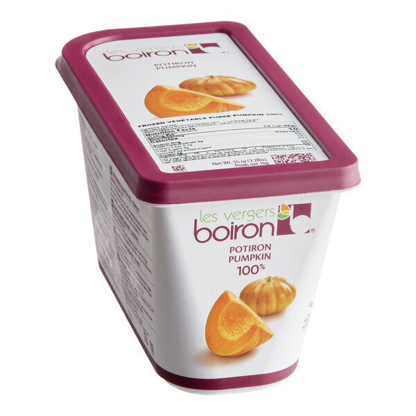 Les Vergers Boiron Pumpkin 100% Vegetable Puree 2.2 lb. - 6/Case
