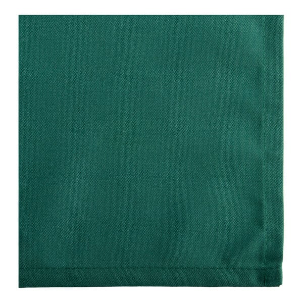 Oxford 20" x 20" Forest Green 100% Spun Polyester Cloth Napkin - 144/Case