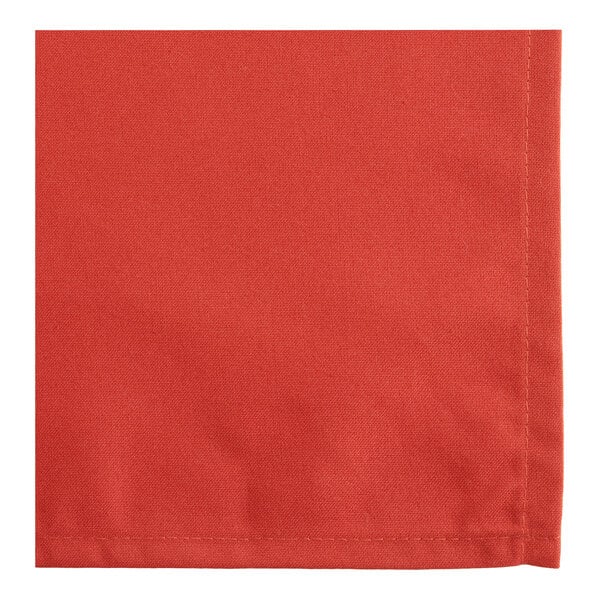 Oxford 20" x 20" Rust 100% Spun Polyester Cloth Napkin - 144/Case