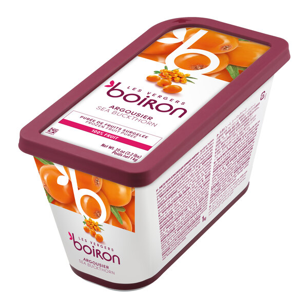 Les Vergers Boiron Sea Buckthorn 100% Fruit Puree 2.2 lb. - 6/Case