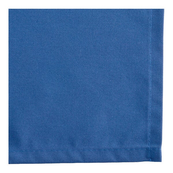 Oxford 20" x 20" Royal Blue 100% Spun Polyester Cloth Napkin - 144/Case