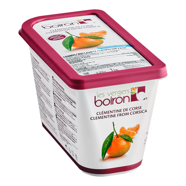 Les Vergers Boiron Corsican Clementine 100% Fruit Puree 2.2 lb. - 6/Case