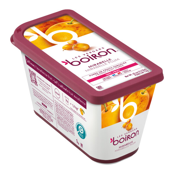 Les Vergers Boiron Mirabelle Plum 100% Fruit Puree 2.2 lb. - 6/Case