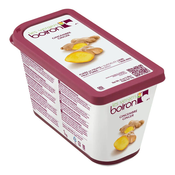 Les Vergers Boiron Sweetened Ginger Puree 2.2 lb. - 6/Case