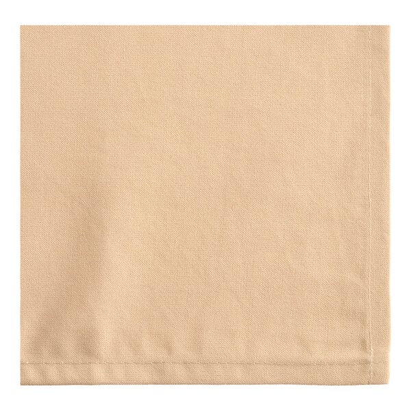 Oxford 20" x 20" Sandalwood 100% Spun Polyester Cloth Napkin - 144/Case