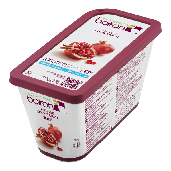Les Vergers Boiron Pomegranate 100% Fruit Puree 2.2 lb. - 6/Case