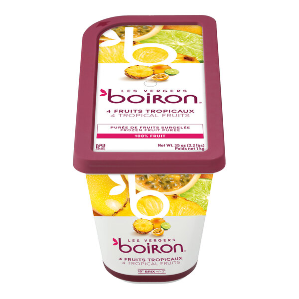Les Vergers Boiron Tropical Fruits 100% Fruit Puree 2.2 lb. - 6/Case