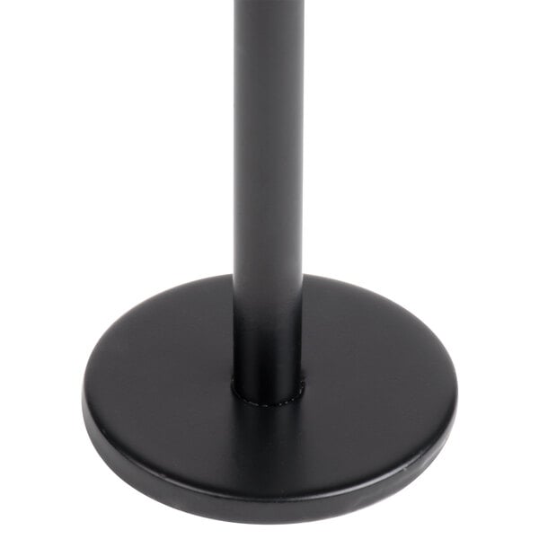 TableCraft 8" Black Flat Bottom Menu / Card Holder - 12/Case