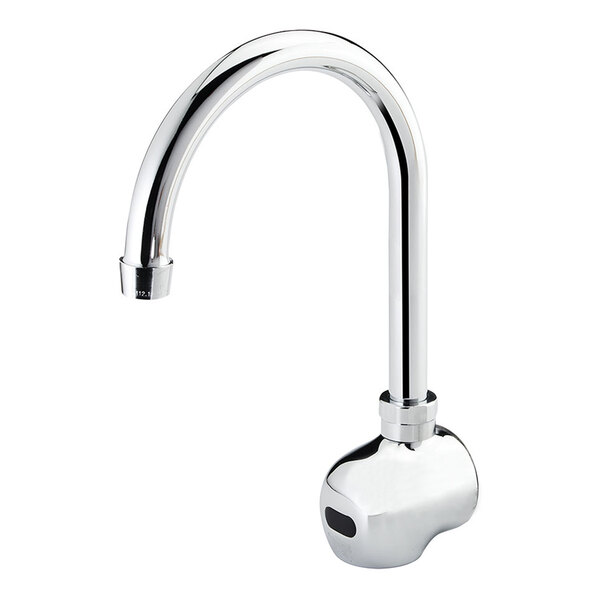 Krowne Royal Series 16-191 Single-Hole Wall-Mount Sensor Faucet with 6 3/16" Gooseneck Spout and 2.2 GPM Aerator