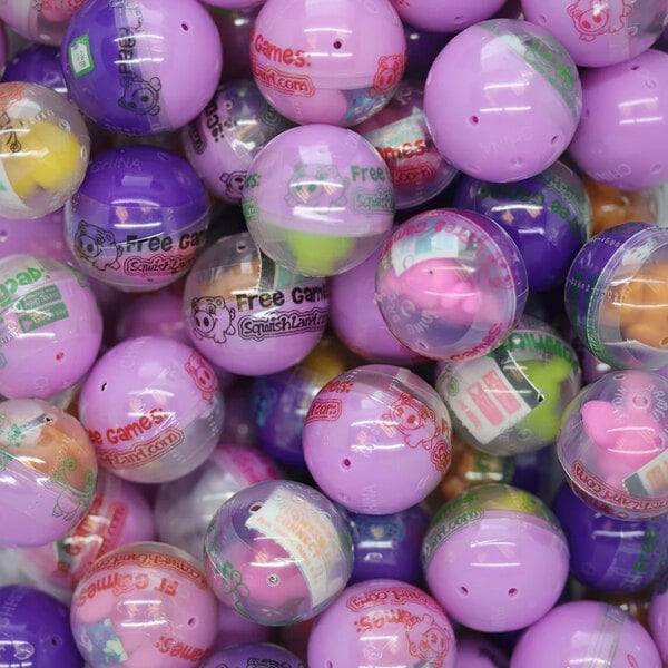 Sqwishland 1" Sqwishland City Vending Capsules with Glow-in-the-Dark Collectible Character - 250/Case