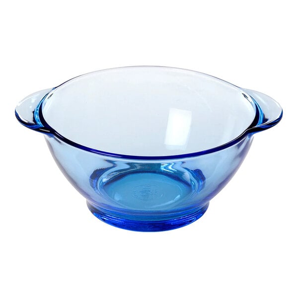 Duralex Lys 17.1 oz. Marine Stackable Glass Bowl with Handles - 36/Case