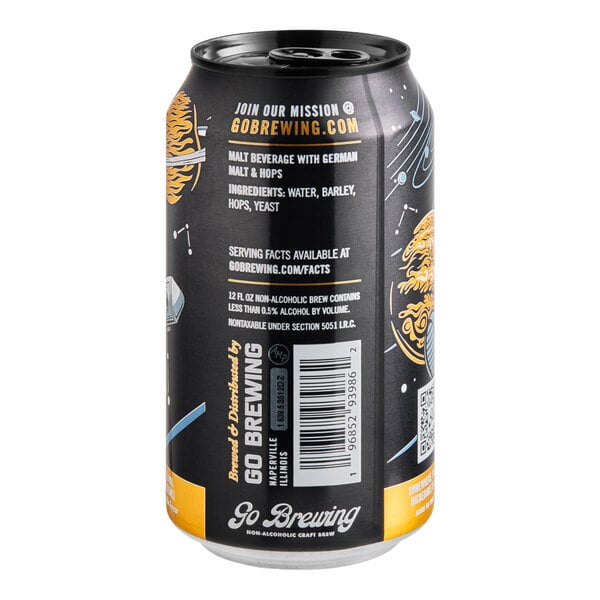 Go Brewing Sunbeam Non-Alcoholic Pilsner 12 fl. oz. - 24/Case