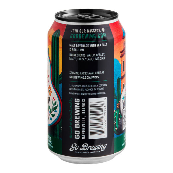 Go Brewing Salty AF Non-Alcoholic Chelada 12 fl. oz. - 24/Case