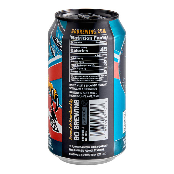 Go Brewing Freedom Non-Alcoholic Gluten-Free Pale Ale 12 fl. oz. - 24/Case