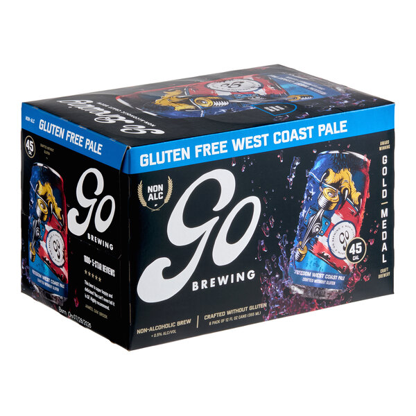 Go Brewing Freedom Non-Alcoholic Gluten-Free Pale Ale 12 fl. oz. - 24/Case