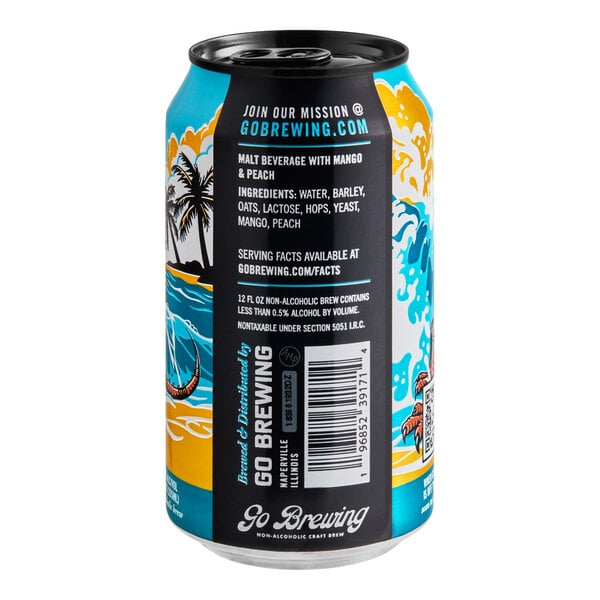 Go Brewing Sunshine State Non-Alcoholic Tropical IPA 12 fl. oz. - 24/Case