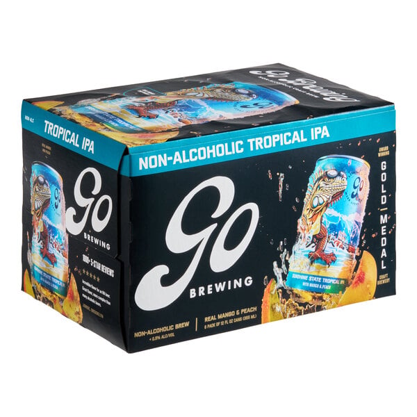 Go Brewing Sunshine State Non-Alcoholic Tropical IPA 12 fl. oz. - 24/Case
