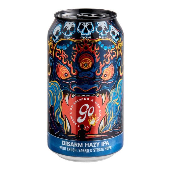 Go Brewing Disarm Non-Alcoholic Hazy IPA 12 fl. oz. - 24/Case