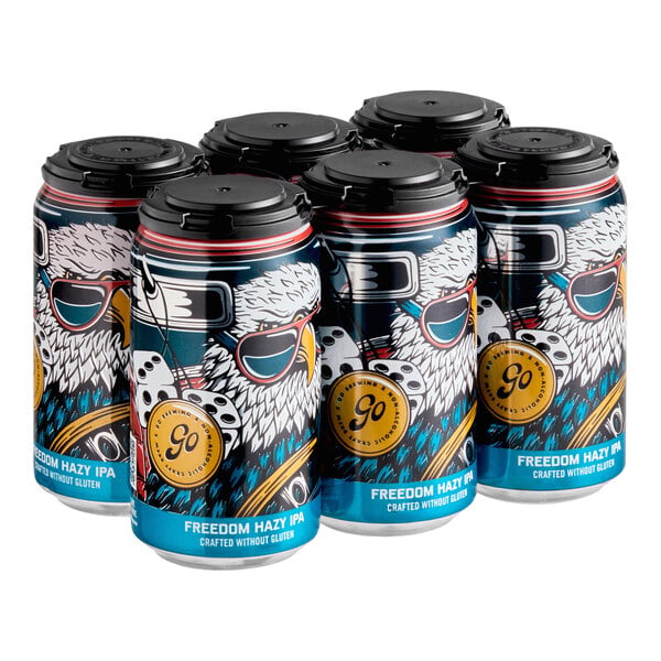 Go Brewing Freedom Non-Alcoholic Gluten-Free Hazy IPA 12 fl. oz. - 24/Case