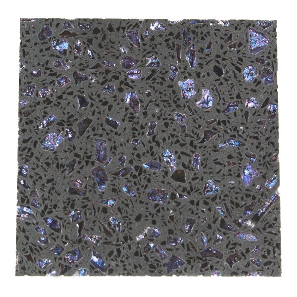 Art Marble Furniture 4" x 4" Blue Galaxy Quartz Outdoor Table Top - Sample