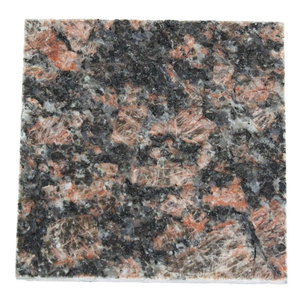 Art Marble Furniture 4" x 4" Tan Brown Granite Outdoor Table Top - Sample
