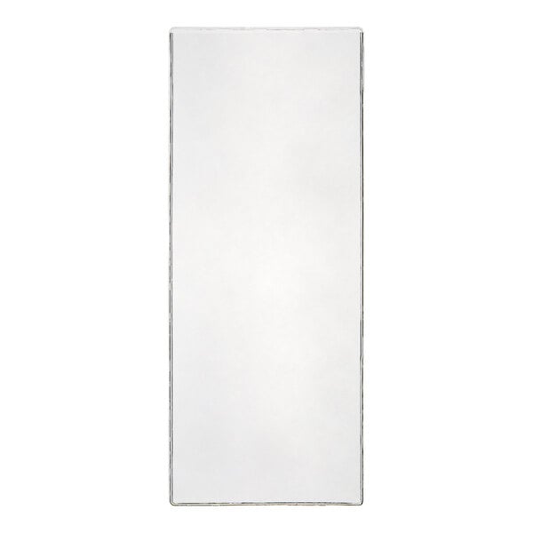A rectangular, clear, single-panel cover with a thin border, shown against a white background.