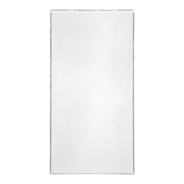 A rectangular, clear, single-panel cover with slightly visible edges, photographed against a white background.