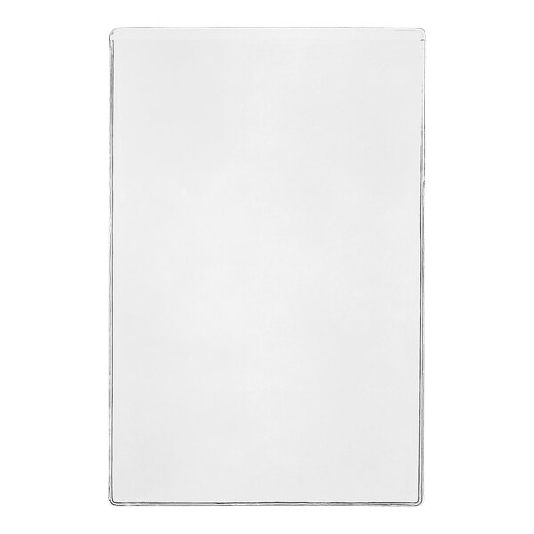 A clear, rectangular, single-panel cover with visible edges, likely made of plastic.