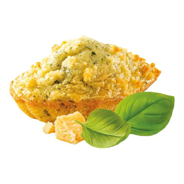St. Michel Professionnel Pesto and Parmesan Savory Madeleine Bite 0.46 oz. - 100/Case