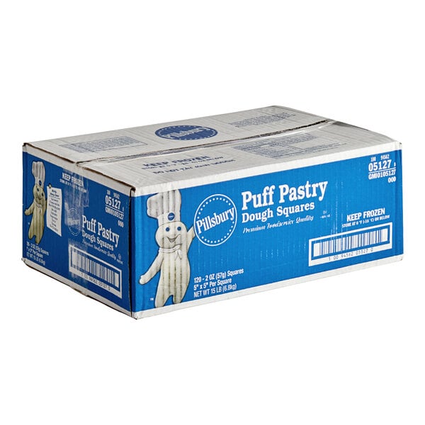 Pillsbury 5" x 5" Puff Pastry Dough Sheets 2 oz. - 120/Case