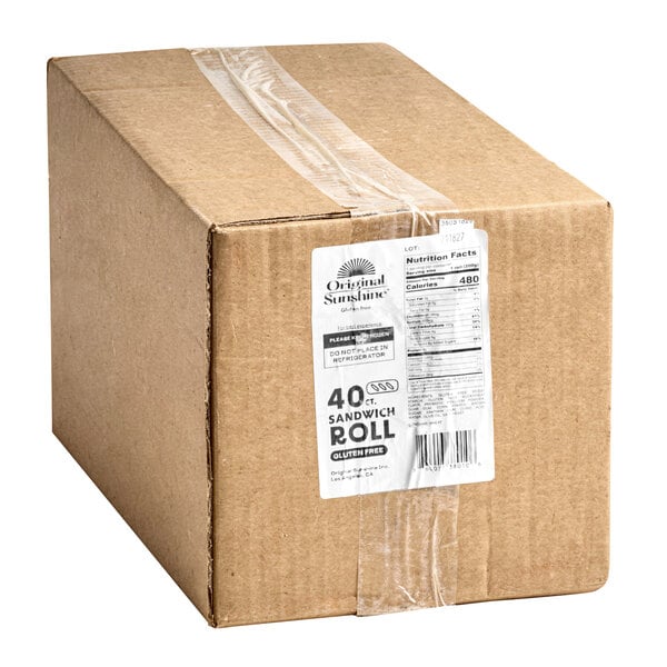 Original Sunshine Gluten-Free Sandwich Roll 6.75 oz. - 40/Case