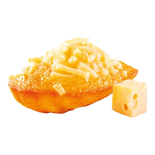 St. Michel Professionnel Cheddar and Emmental Cheese Savory Madeleine Bite 0.46 oz. - 100/Case