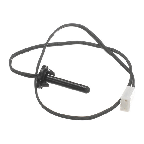 A black wire with a cylindrical sensor on one end and a white plastic connector on the other end.